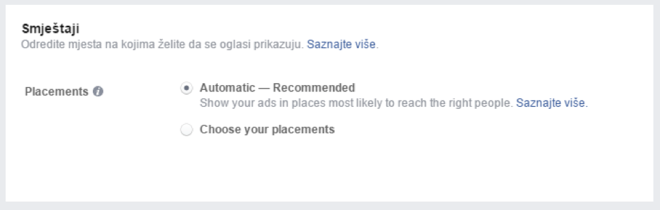„Placement“ Facebook oglasa – nedovoljno spominjan alat?